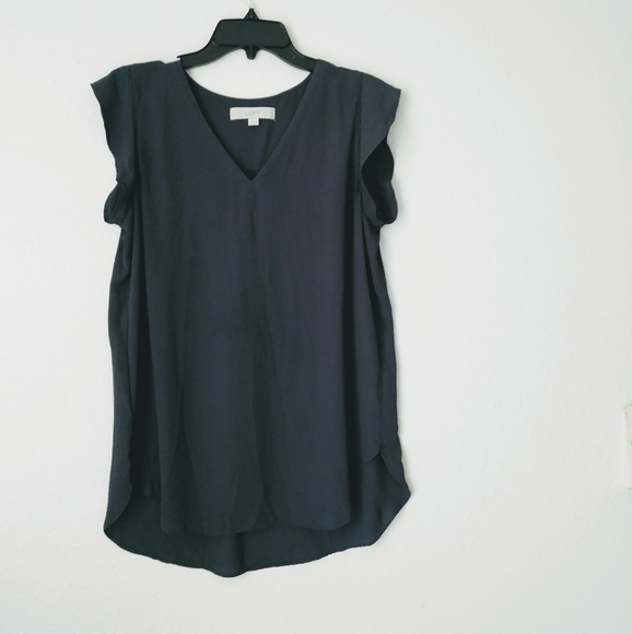 loft flutter sleeve top